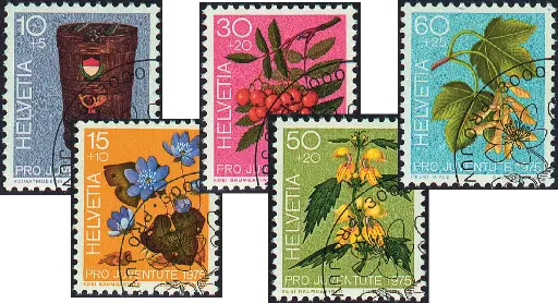 [7390.252.02] 1975, Tag der Briefmarke, Zierpflanzen des Waldes