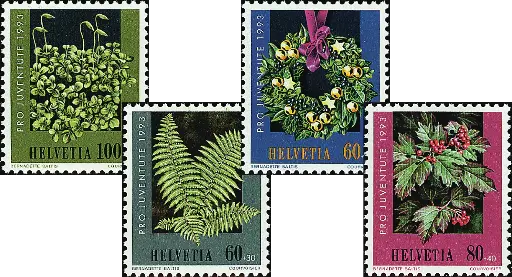 [7390.328.01] 1993, Weihnachtsmarke, Pflanzen des Waldes