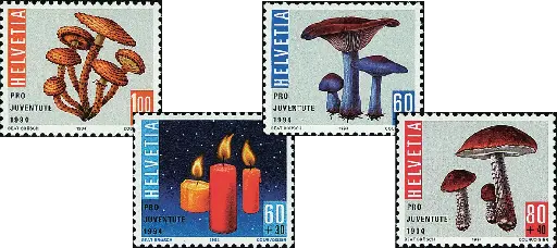 [7390.332.02] 1994, Weihnachtsmarke, Pilze
