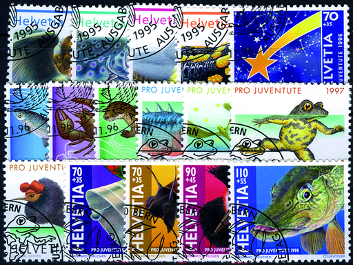 [7390.336.06] 1995-1998, Pro Juventute Komplett-Kollektion