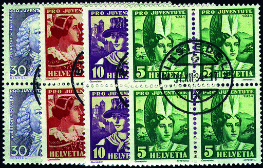 [7395.69.02] 1934, Schweizer Frauentrachten und Bildnis Albrecht von Hallers