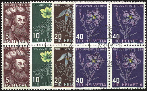[7395.129.02] 1949, Bildnis Niklaus Wengis und Alpenblumerbilder