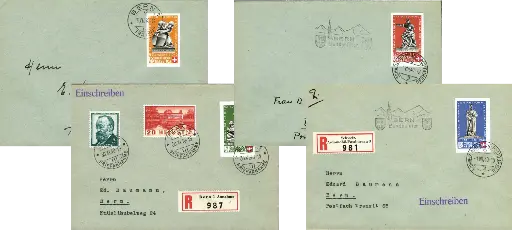[7400.8.09] 1940, Bundesfeierblock I, Einzelwerte