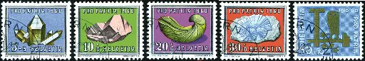 [7400.96.02] 1960, Mineralien und Versteinerungen, Symbole