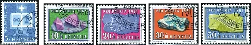 [7400.103.02] 1961, Sinnbild, Mineralien und Versteinerungen