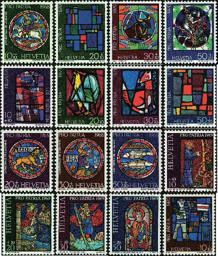 [7400.138.03] 1968-1971, Pro Patria Komplett-Kollektion