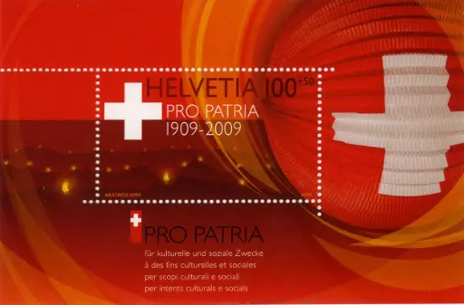 [7400.308.01] 100+50 Rp. Sonderblock 100 PRO PATRIA