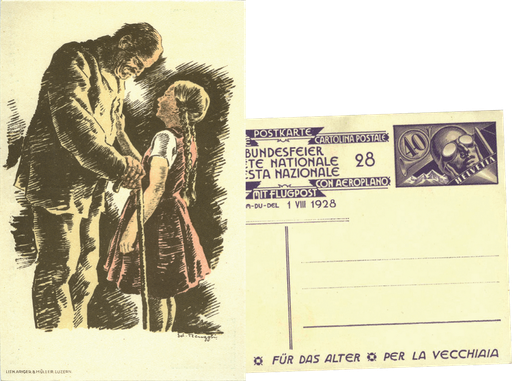 [7404.55.01] 10 Rp. Grossvater mit Mädchen