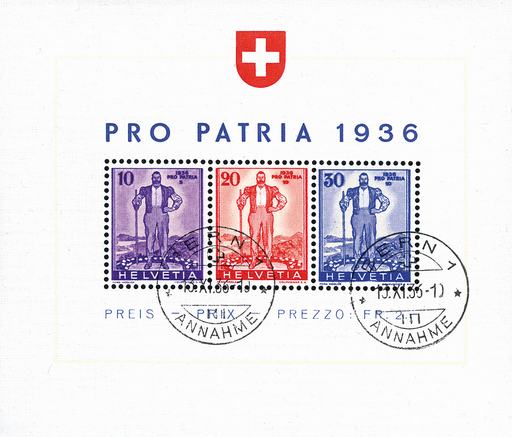 [7410.8.09] 1936, Pro Patria (Eidgenössische Wehranleihe)