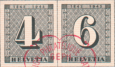 [7410.12.02] 1943, 100 Jahre Schweizerische Postmarken