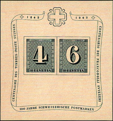[7410.14.01] 1943, 100 Jahre Schweizerische Postmarken