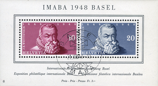 [7410.31.03] 1948, Internationale Briefmarkenausstellung in Basel (IMABA)