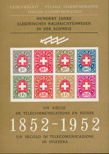 [7410.1952.02] 1952, Telegraphen "Hundert Jahre elektrisches Nachrichtenwesen"