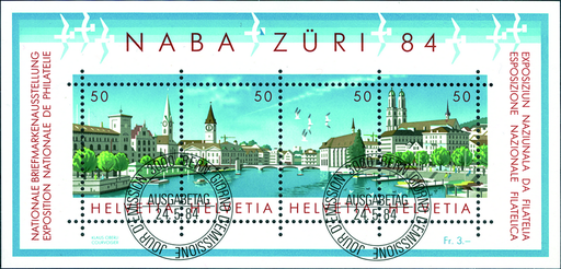 [7410.64.02] 1984, Nationale Briefmarkenausstellung in Zürich (NABA Züri 84)