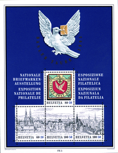 [7410.79.01] 1995, Nationale Briefmarkenausstellung in Basel (Basler Taube 95)