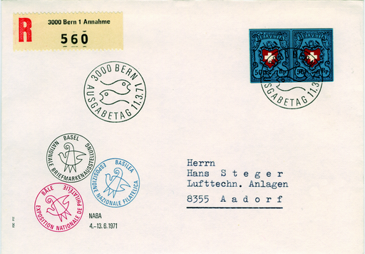 [7411.44.01] 1971, Nationale Briefmarkenausstellung in Basel (NABA)