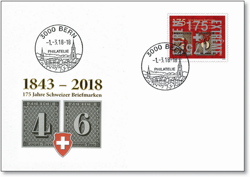 [7411.115.04] 2018, 175 Jahre Schweizer Briefmarken