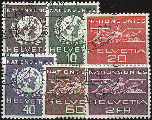 [7490.22.02] 1955, UNO-Signet und geflügelte Gestalt