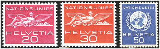 [7490.28.01] 1959, UNO-Signet und geflügelte Gestalt