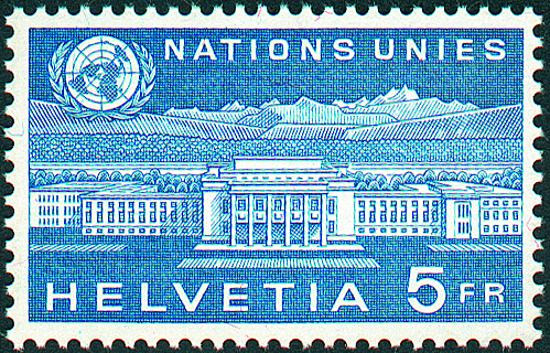 [7490.33.01] 5 Fr. Palais des Nations, blau
