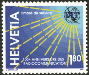 [7530.15.01] 180 Rp. UIT-Signet-elektromagnetische Wellen