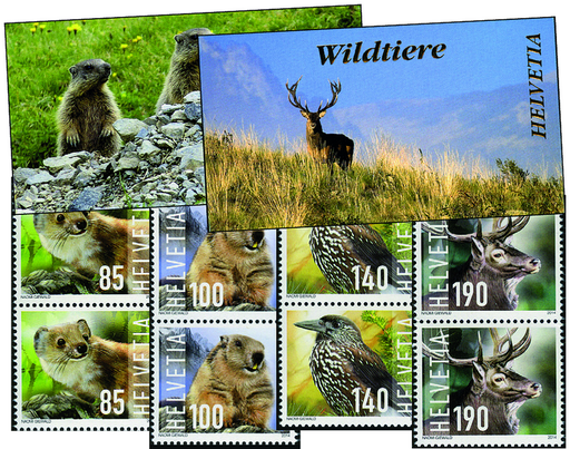 [7593.2014.12] 2014, Wildtiere, 4 Markenheftchen