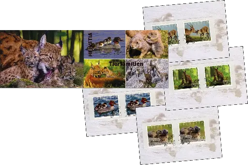 [7593.1773.02] 2020, Tierfamilien, 4 Markenhefte