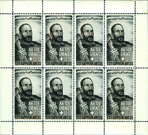 [7594.61.02] 1939, Sappeure Lst.Sappeur Abt.33 Achterbögli gezähnt
