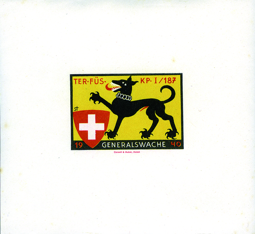 [7594.393.06] 1940, Ter.Füs.Kp.1-187 GENERALSWACHE, ungezähnt