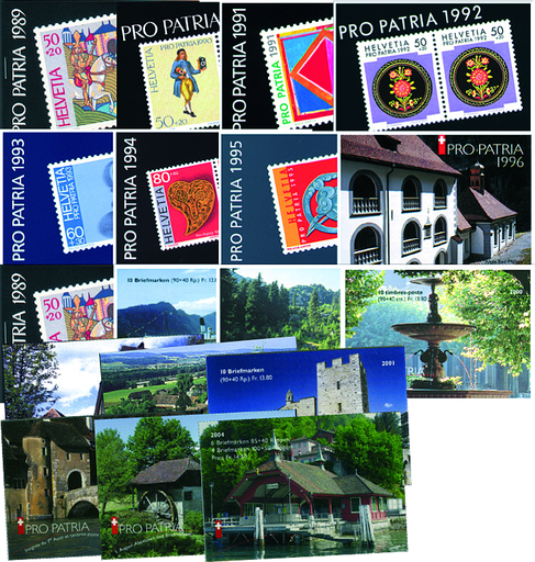 [7595.1989.01] 1989-2004, Pro Patria-Heftchen-Kollektion
