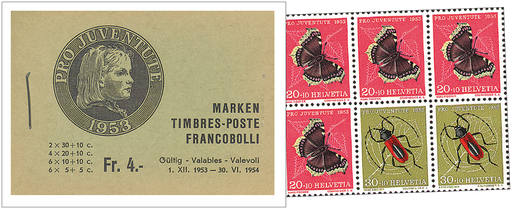 [7596.2.02] 1953, olivgrün, &quot;innen französischer Text&quot;