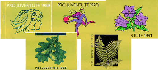 [7596.38.03] 1989-1993, Pro Juventute-Markenheftchen-Kollektion