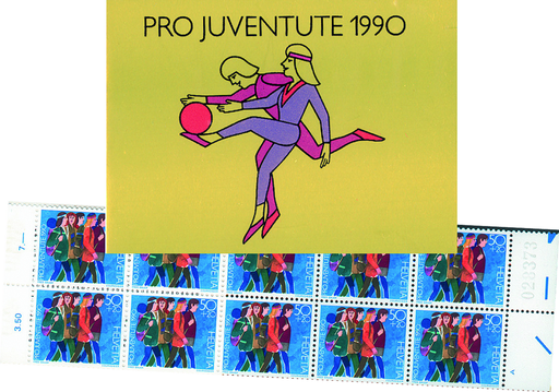 [7596.39.01] 1990, Spielende Kinder-gold