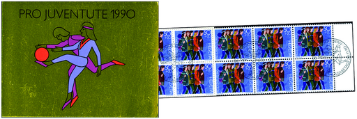 [7596.39.02] 1990, Spielende Kinder-gold