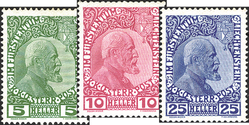 [7820.1.01] 1912, Fürst Johann II., mit Umschrift und Wappen