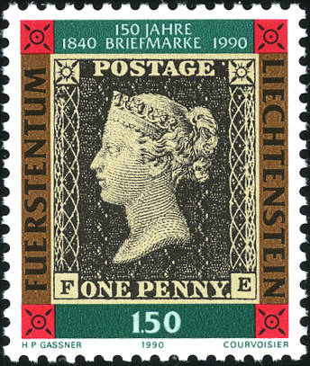 [7820.936.01] 150 Rp. "Penny Black"