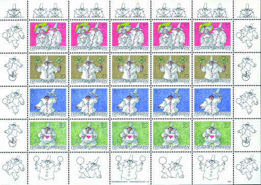 [7820.1115.04] 1998, Spass am Brief (Motive Paul Flora)