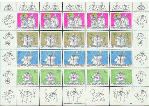 [7820.1115.03] 1998, Spass am Brief (Motive Paul Flora)