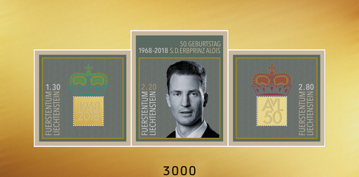 [7820.2018.02] 2018, 50. Geburtstag S.D. Erbprinz Alois von und zu Liechtenstein