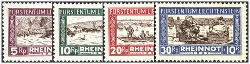 [7840.7.01] 1928, Wohltätigkeitsmarken für Hochwassergeschädigte