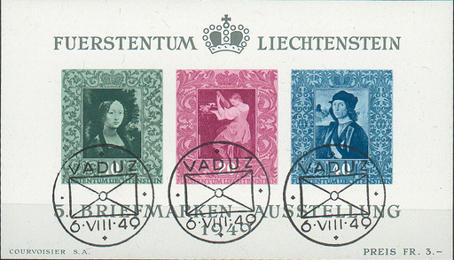 [7840.23.02] 1949, 5. Liechtensteinische Briefmarkenausstellung