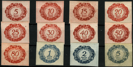 [7847.1.06] 1920, Ziffermuster im Oval, ungezähnt