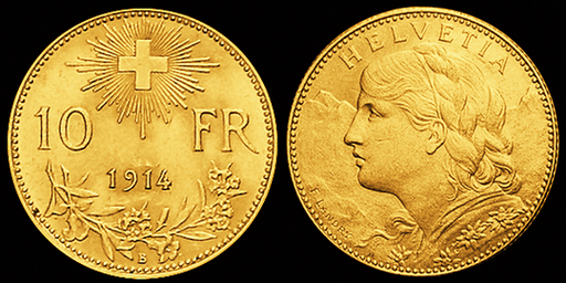 [7871.1914.01] 1914, 10 Fr. Gold-Vreneli