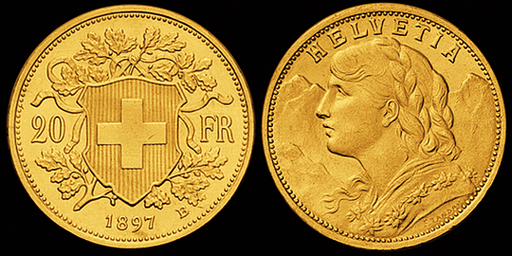 [7873.1897.01] 1897, 20 Fr. Gold-Vreneli