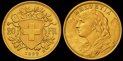 [7873.1899.01] 1899, 20 Fr. Gold-Vreneli
