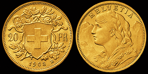 [7873.1903.01] 1903, 20 Fr. Gold-Vreneli