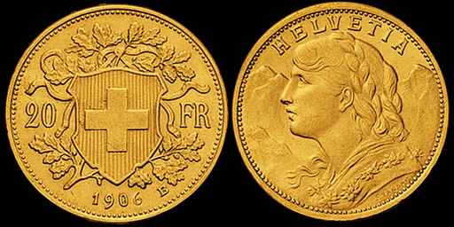 [7873.1906.01] 1906, 20 Fr. Gold-Vreneli