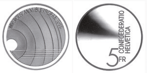 [7881.1985.01] 1985, 5 Fr. Gedenkmünzen &quot;Europäisches Jahr der Musik&quot;