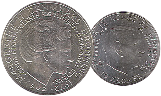 [7984.2010.05] 2010, Silbermünzen-Serie "Könige Europas" - Dänemark, Margarethe II, seit 1972