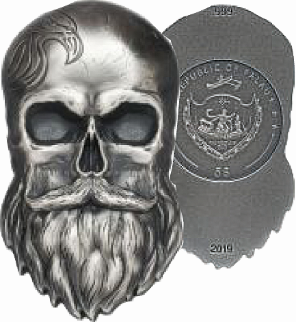 [7984.2019.40] 2019, Biker Skull, Palau